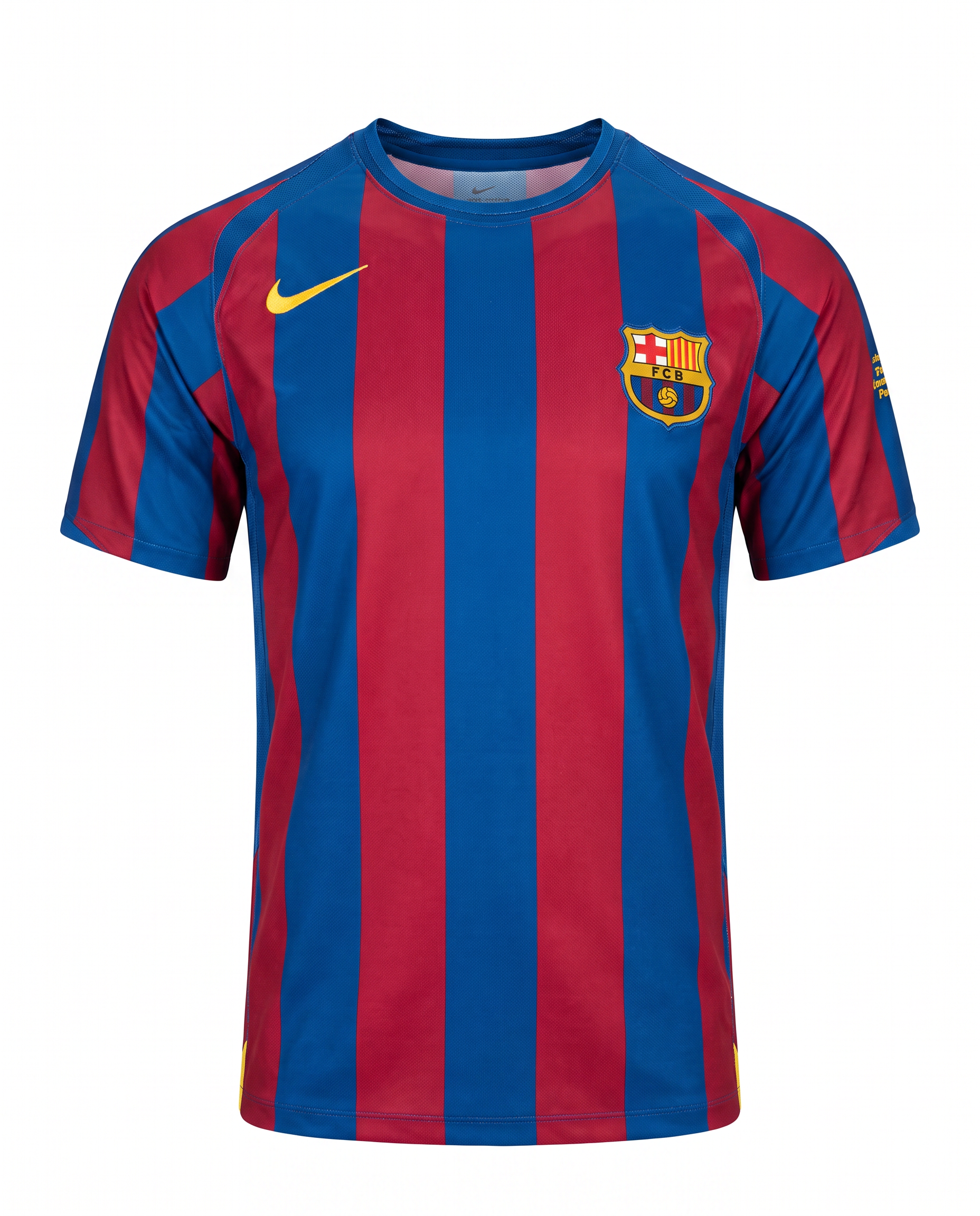05-06 Home Style Red & Blue Football Jersey – Classic European Match Edition