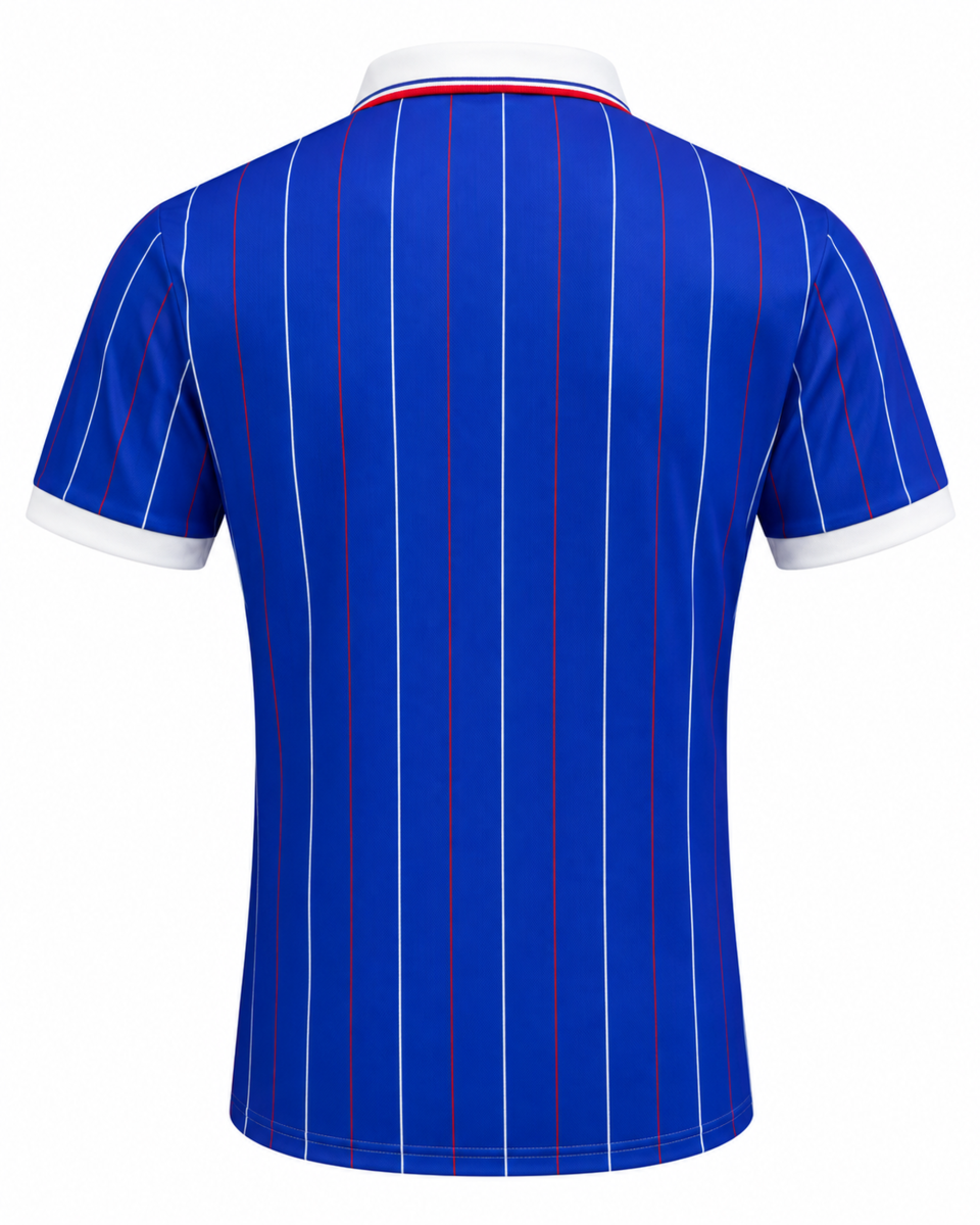 1982 France Retro Home Jersey – Vintage Royal Blue Classic Football Shirt