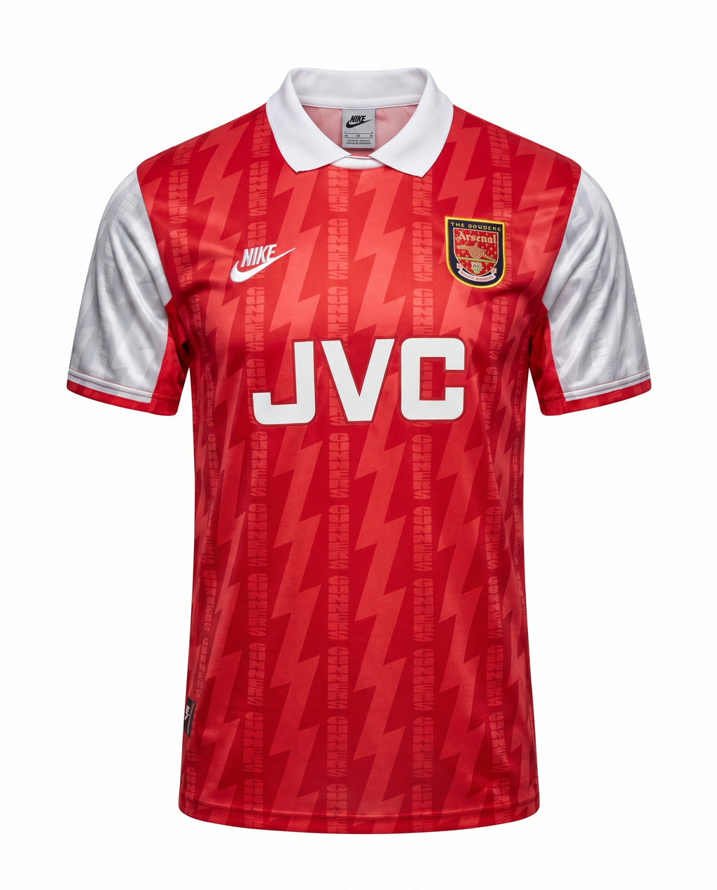 1994-1996 Retro Home Soccer Jersey Red White Vintage Football Shirt