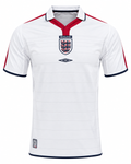 2004-2005 England Retro Home Jersey (Player Version) – Vintage Three Lions White Football Shirt