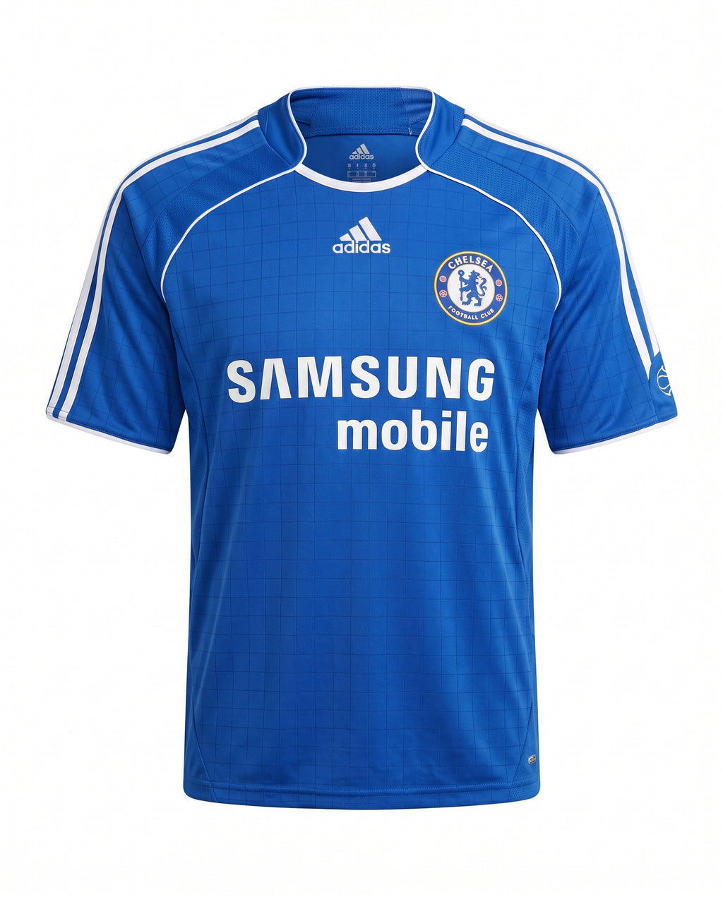 2006-2007 Classic Blue Home Football Jersey Retro Style Short Sleeve Shirt