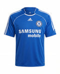2006-2007 Classic Blue Home Football Jersey Retro Style Short Sleeve Shirt