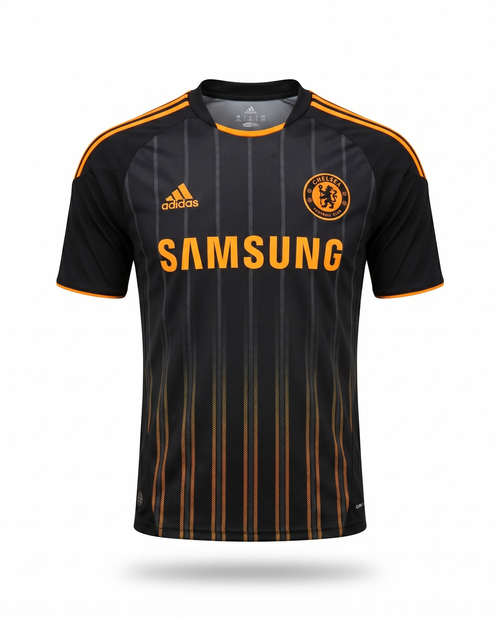2010–2011 Away Football Jersey – Black & Gold Retro Soccer Shirt