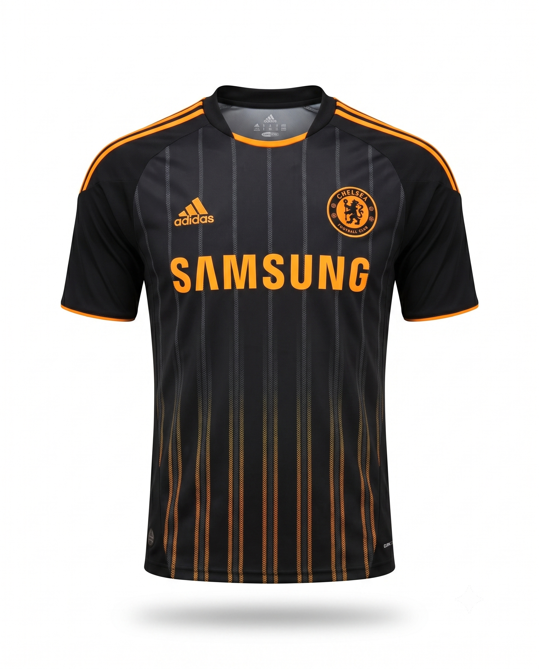 2010–2011 Away Football Jersey – Black & Gold Retro Soccer Shirt