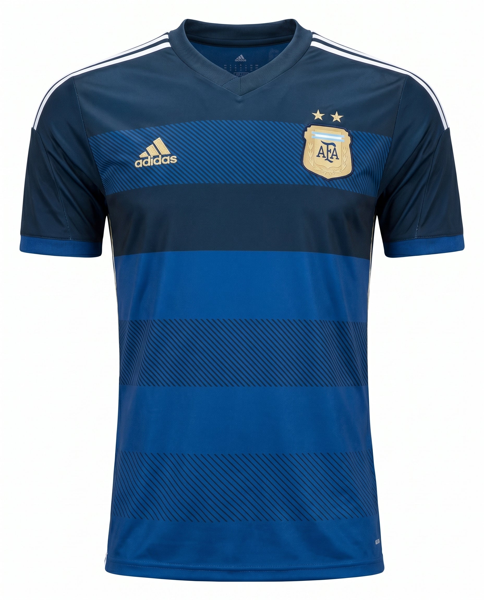 2014 Blue Away Soccer Jersey Retro Edition