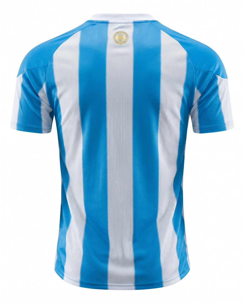 2010 Blue & White Striped Retro Football Shirt