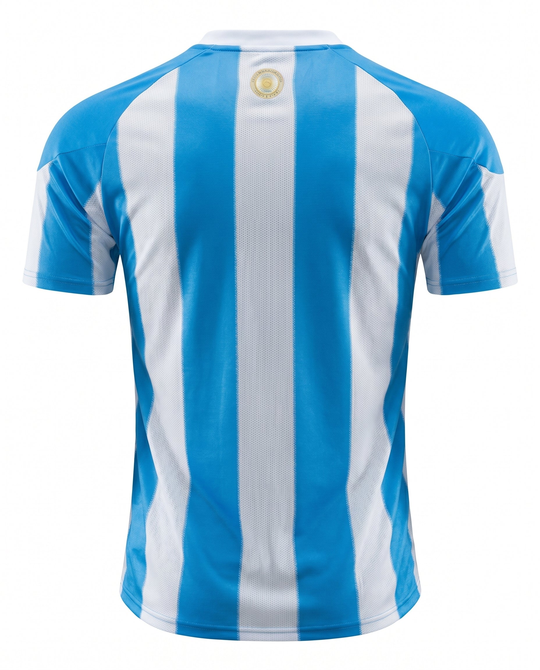 2010 Blue & White Striped Retro Football Shirt