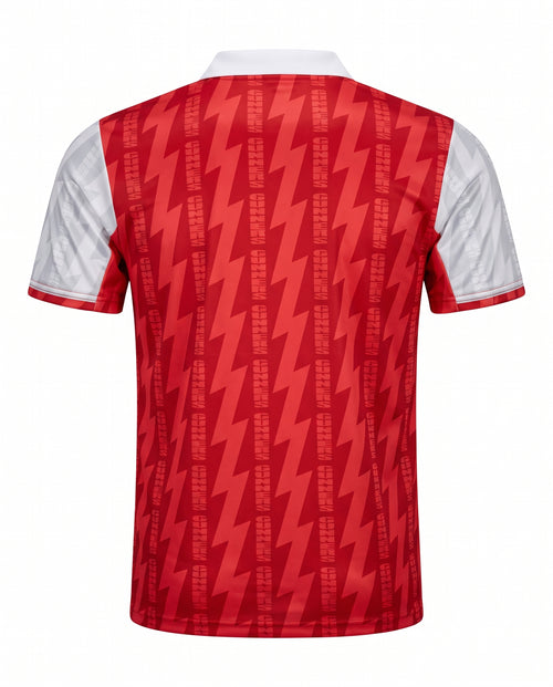 1994-1996 Retro Home Soccer Jersey Red White Vintage Football Shirt