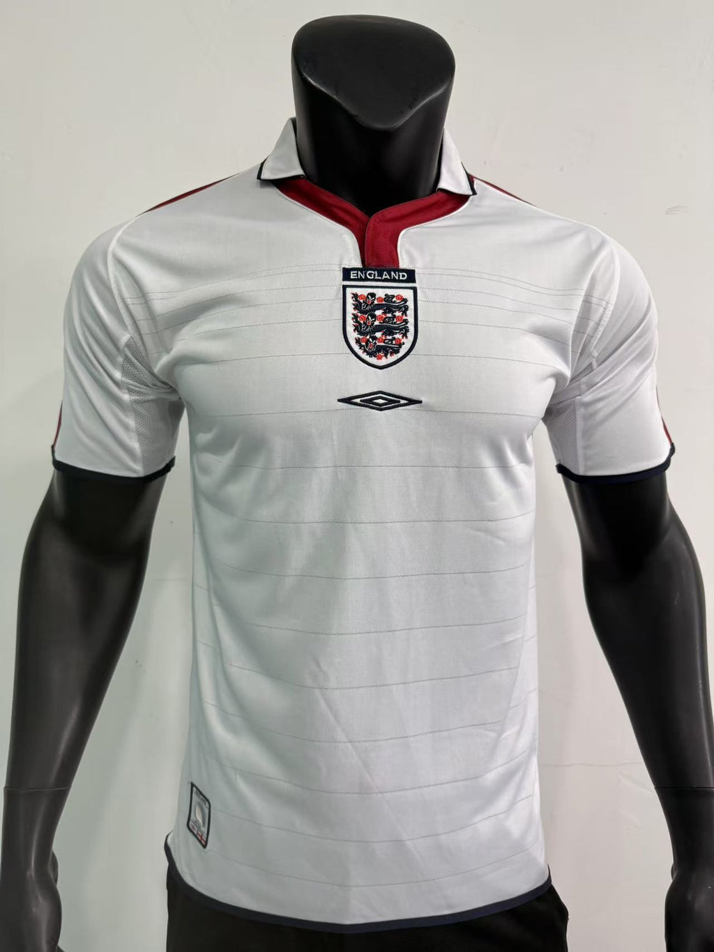 2004-2005 England Retro Home Jersey (Player Version) – Vintage Three Lions White Football Shirt