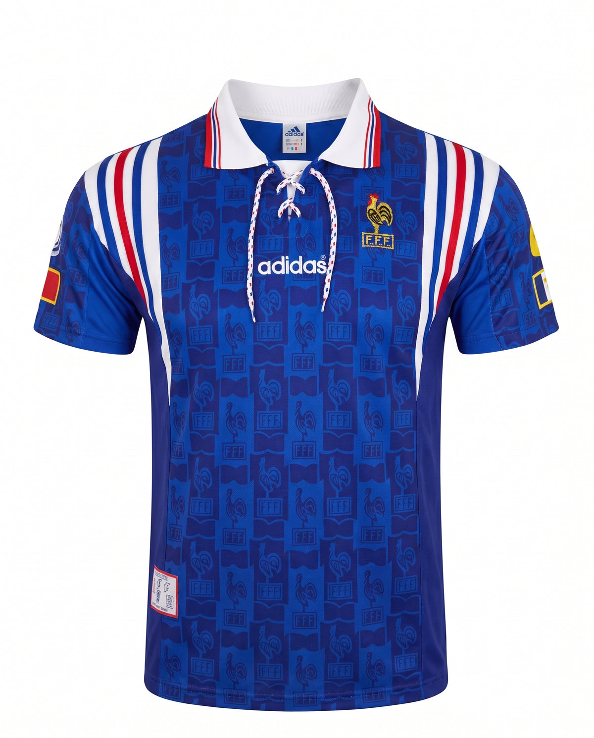 France 1996 Home Jersey Blue Retro Football Shirt
