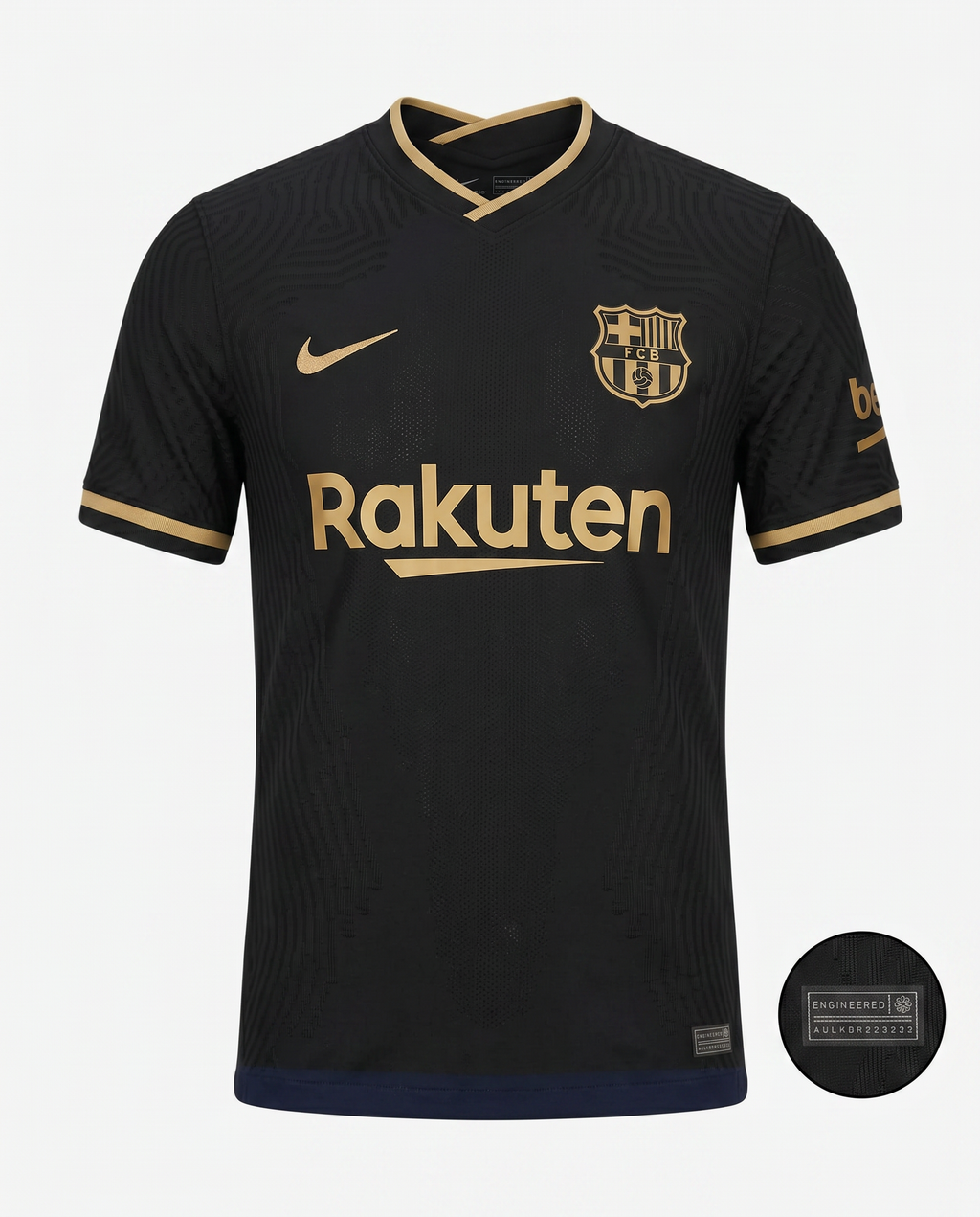 Early 2000s Black & Gold Away Football Jersey – Heritage Club-Inspired Edition