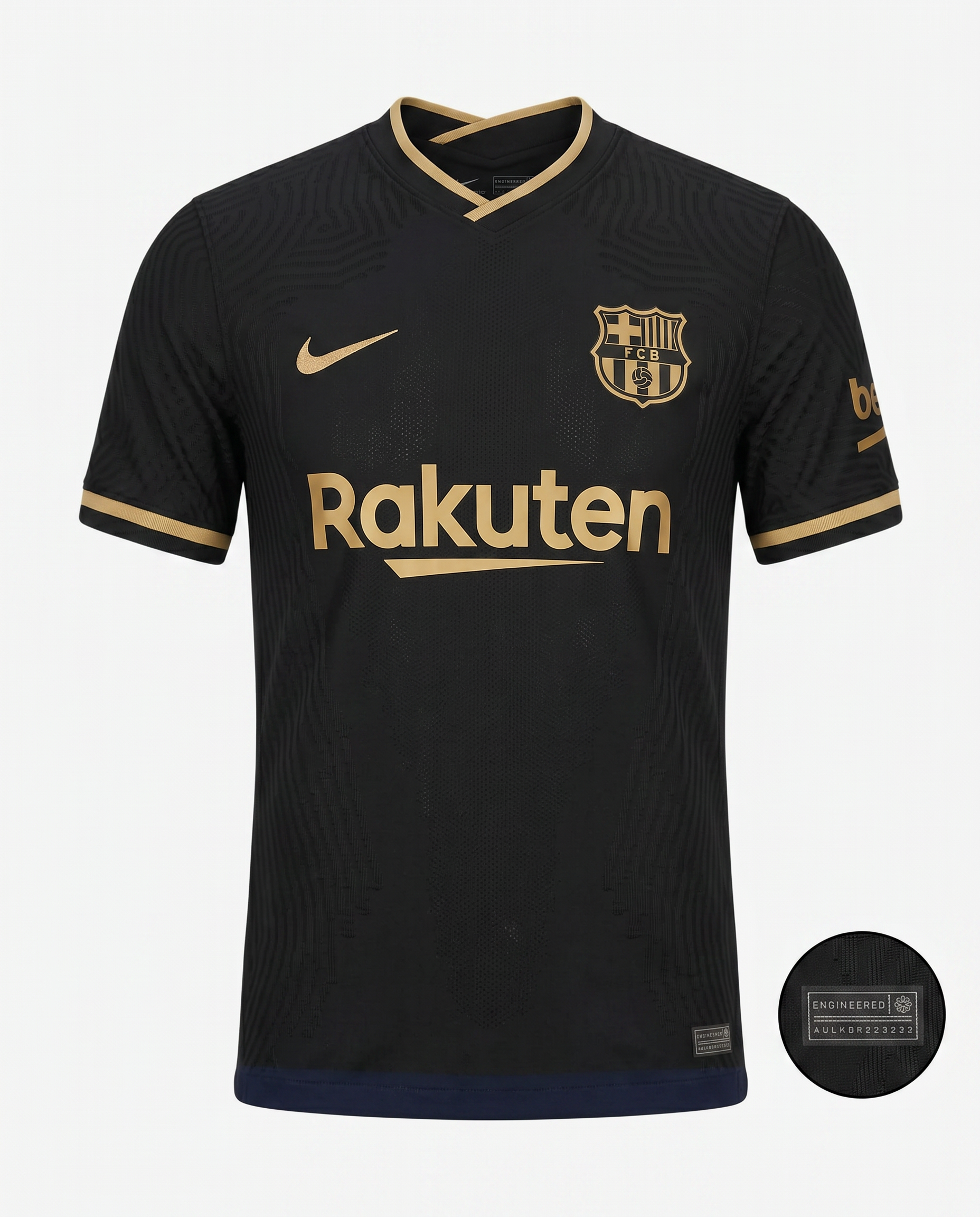 Early 2000s Black & Gold Away Football Jersey – Heritage Club-Inspired Edition