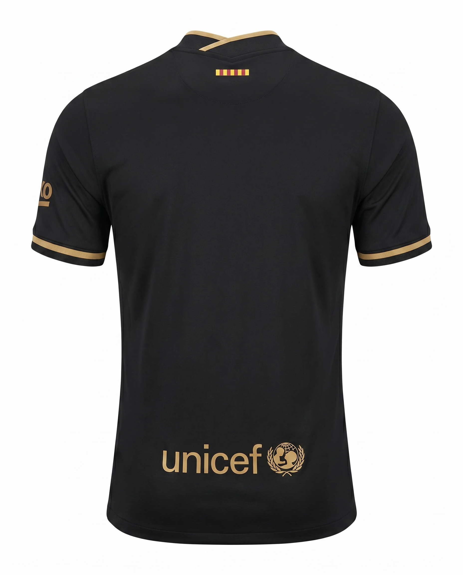 Early 2000s Black & Gold Away Football Jersey – Heritage Club-Inspired Edition