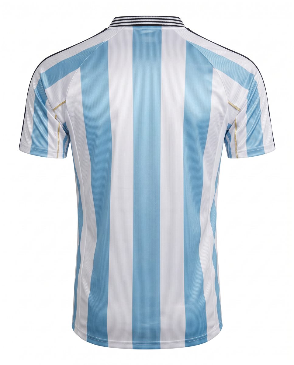 Argentina 1998 World Cup Home Jersey Retro Football Shirt Classic National Team Soccer Kit