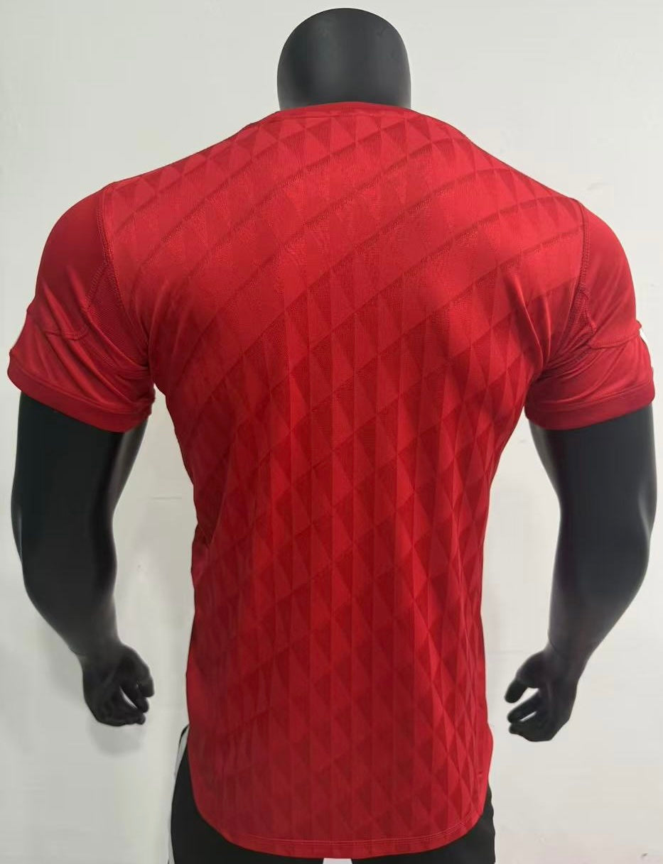 2010-2011 Liverpool Retro Home Jersey (Player Version) – Vintage Jacquard Diamond Red Football Shirt