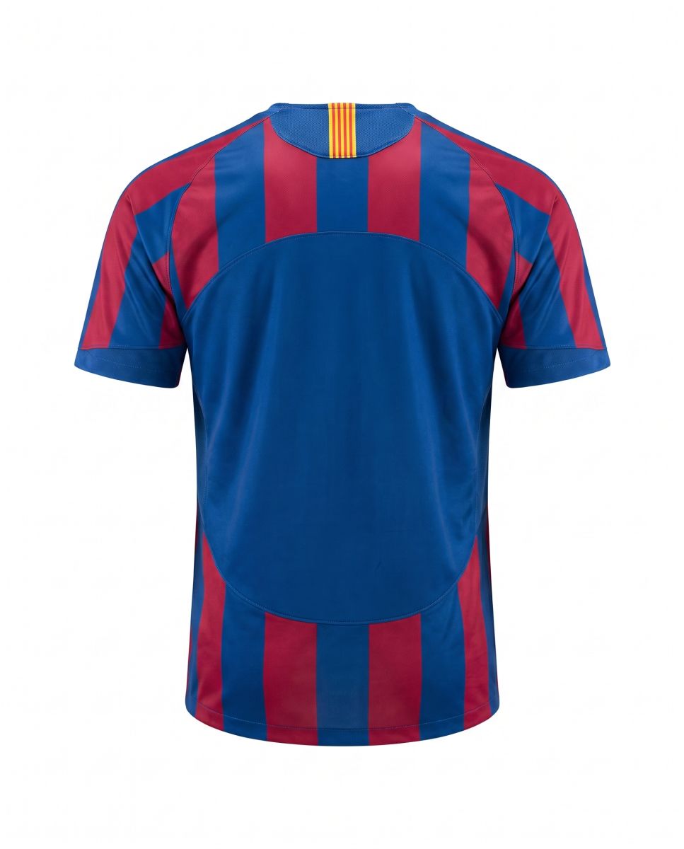 05-06 Home Style Red & Blue Football Jersey – Classic European Match Edition