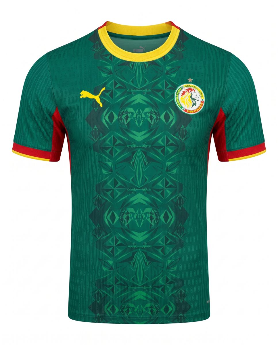 Senegal Football Jersey 2022 World Cup Home Style Green Soccer Shirt Short Sleeve Fan Edition