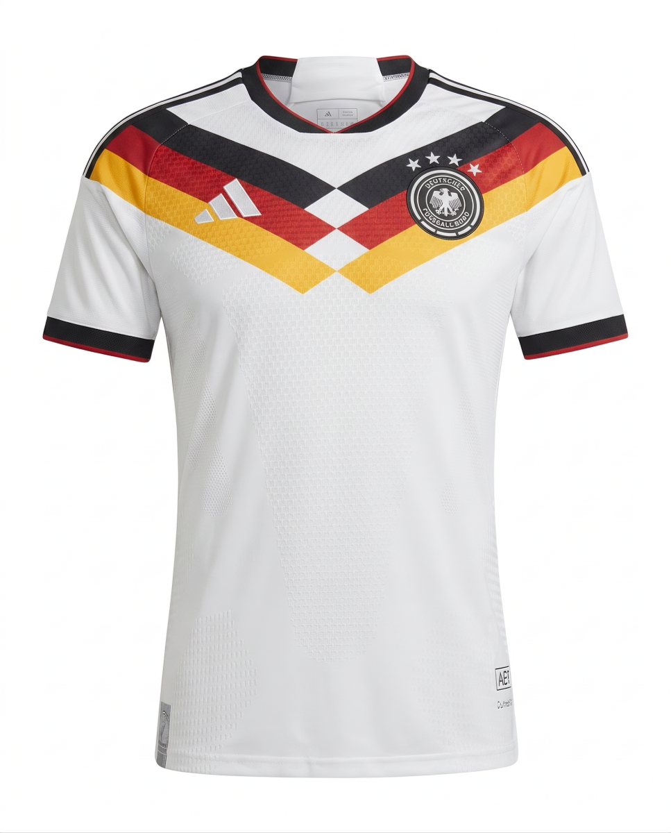Germany 2026 World Cup Home Jersey Men's Football Shirt White Soccer Top