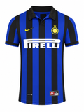 Inter Milan 1998-1999 Home Jersey Blue Black Retro Football Shirt