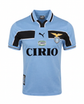 Lazio 1998-1999 Home Style Football Jersey Light Blue Retro Soccer Shirt Short Sleeve Fan Edition